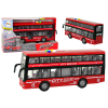 Battery Operated Double Decker Bus Lights Sounds Friction Drive Red