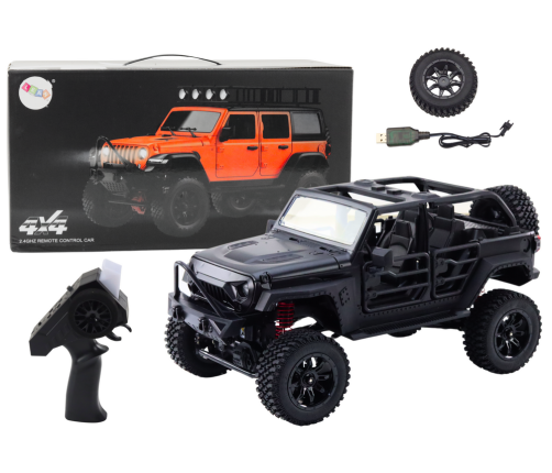 Tālvadības Automašīna 4x4 Off-Road Vehicle RC 2.4G 4x4 Drive Black