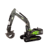 Crawler Excavator Grapple Drilling Rig Bucket 1:55 Black-Green