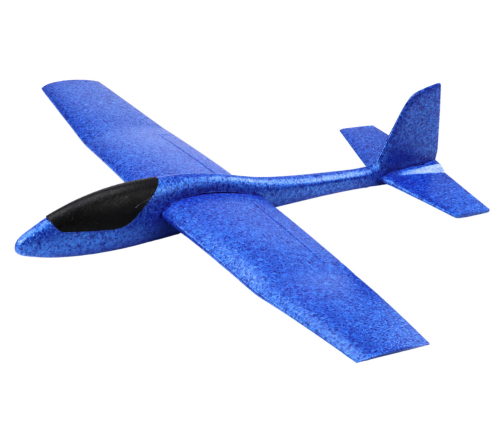 Large Styrofoam Airplane Foam Light Glider Blue 68CM