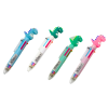 Multicolor Dinosaur Automatic Pen 6 Colors Mix