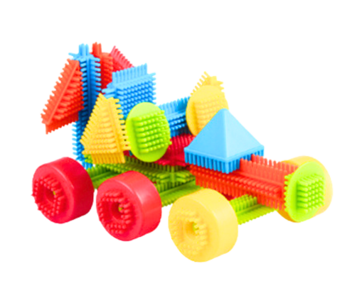 Set of Blocks in a Box of 200 Multicolored Elements