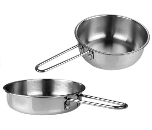 Stainless Steel Pots and Pans Miniature 8 pcs