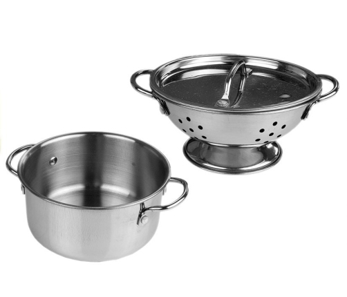 Stainless Steel Pots and Pans Miniature 8 pcs