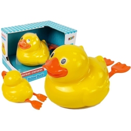 Yellow Duck on Batteries 18 cm for the Bath