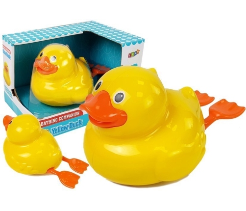 Yellow Duck on Batteries 18 cm for the Bath