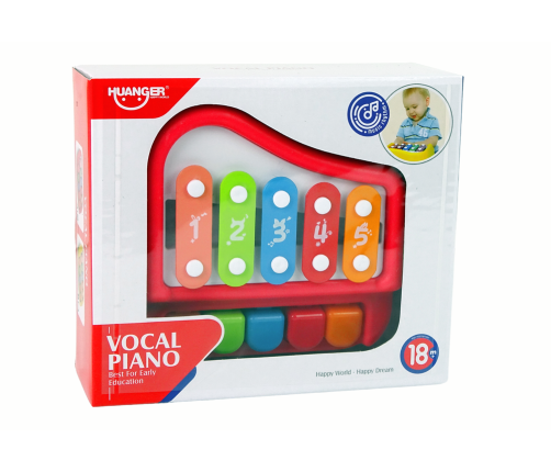 Piano Cymbals Red Instrument For Children Babies