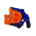 Pistol Foam Cartridge 48 rounds Rotating Magazine Blue and Orange