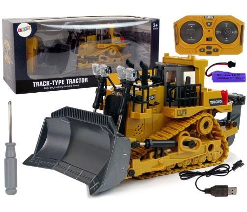 Remote Controlled Bulldozer 2.4G Remote Control Moving Bucket