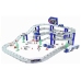 Multi Level Police Racing Track 10 Vehicles 1 Helicopter 495cm Track