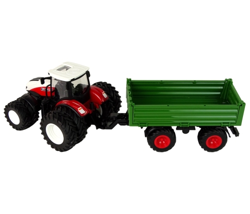 RC Tractor with Trailer 1:24 Red Green