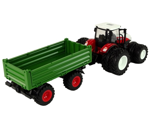 RC Tractor with Trailer 1:24 Red Green