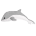 Gray dolphin plush mascot 50 cm