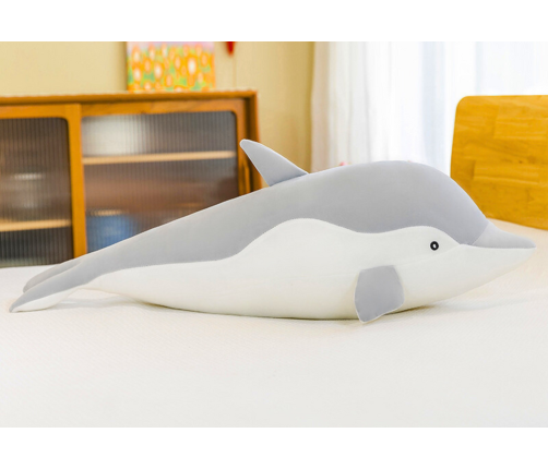 Gray dolphin plush mascot 50 cm