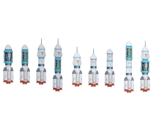 Space Mission Space Set Rocket Cosmonaut Space 20 pcs.