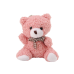 Plush Pink Little Teddy Bear Cuddly Mascot Keychain 10cm