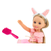 Doll Pink Dress Long Hair Headband Brush 38cm