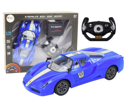 Remote Control Sports Car 1:16 R/C Blue