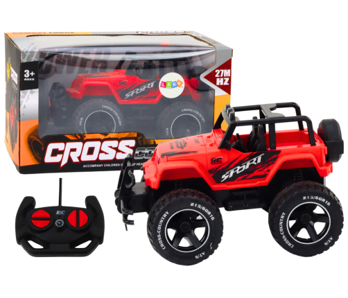 Toy Car Remote Controlled Off-Road Car RC 1:18 Red