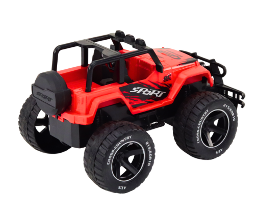 Toy Car Remote Controlled Off-Road Car RC 1:18 Red