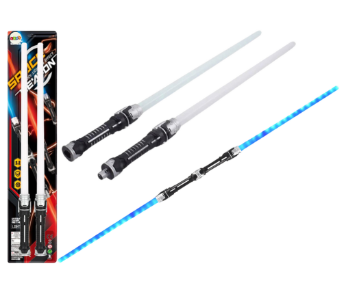 2in1 Lightsaber Set Space Light Sword with Sounds