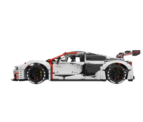 Radiovadāmā mašīna konstruktors ar pulti Audi R8 GT3 Rastar White