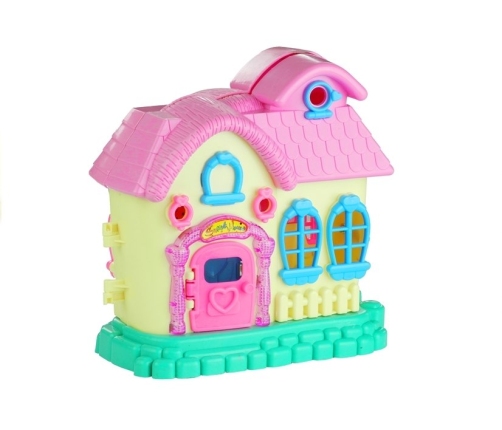 Foldable Figurine House with Accessories Glowing Game