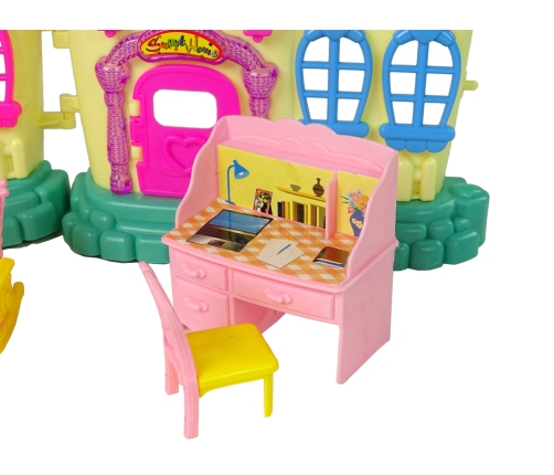 Foldable Figurine House with Accessories Glowing Game