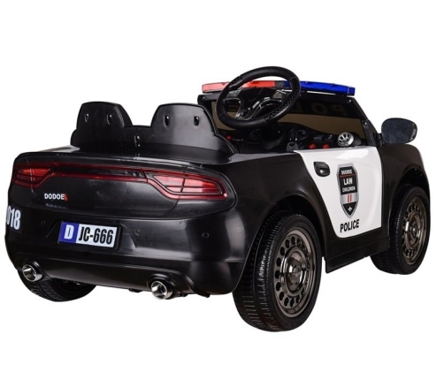 Police Electric Ride-On Car - Black