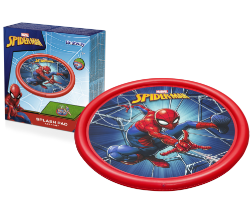 Inflatable Paddling Pool Mat With Fountain Spider-man 165 cm Bestway 98792