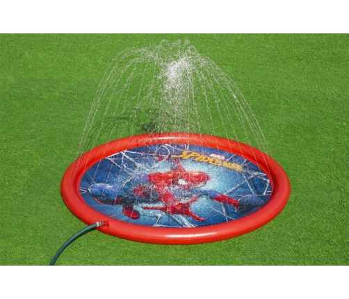 Inflatable Paddling Pool Mat With Fountain Spider-man 165 cm Bestway 98792