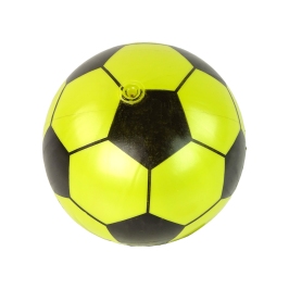 Ball Yellow Black Rubber Large 23 cm Light