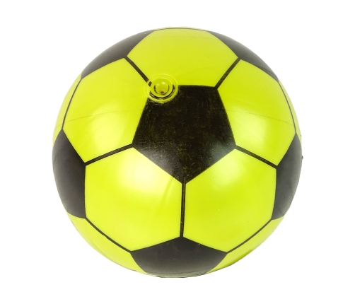 Ball Yellow Black Rubber Large 23 cm Light