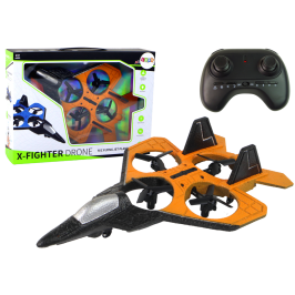 RC Drone Plane Orange Fighter Remote Controlled Pilot