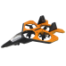 RC Drone Plane Orange Fighter Remote Controlled Pilot