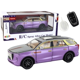 RC Car 1:24 Car Vehicle E-9 Aluminum Remote Controlled Purple