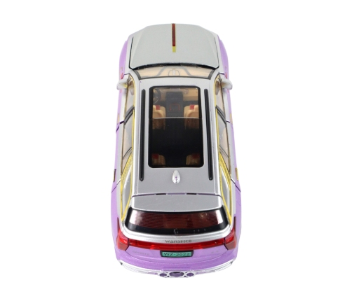 RC Car 1:24 Car Vehicle E-9 Aluminum Remote Controlled Purple