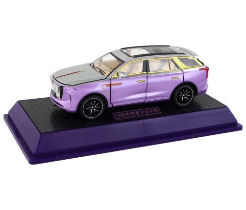 RC Car 1:24 Car Vehicle E-9 Aluminum Remote Controlled Purple