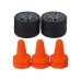 Remote Controlled Sports Car R/C 1:24 Orange Interchangeable Wheels