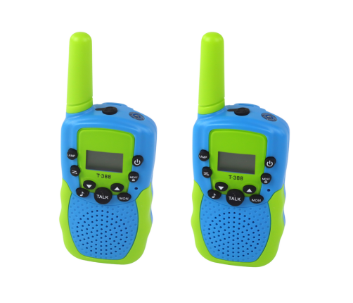 Walkie Talkie Walkie Talkies Green - Blue Range 3 km For Children