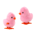 Jumping Chicken Wind-Up Plush Toy Decoration Pink