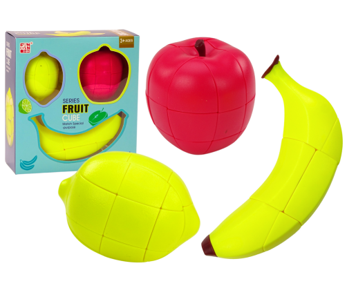 Puzzle Fruits Puzzle Cubes Educational Apple Banana Lemon Magic