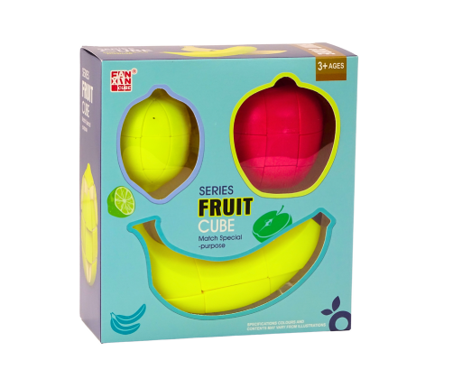 Puzzle Fruits Puzzle Cubes Educational Apple Banana Lemon Magic