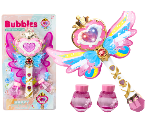 Soap Bubble Machine Wand With Wings Lights Sounds