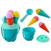 Sand Ice Bucket Set with Spatula Blue 6 pcs.