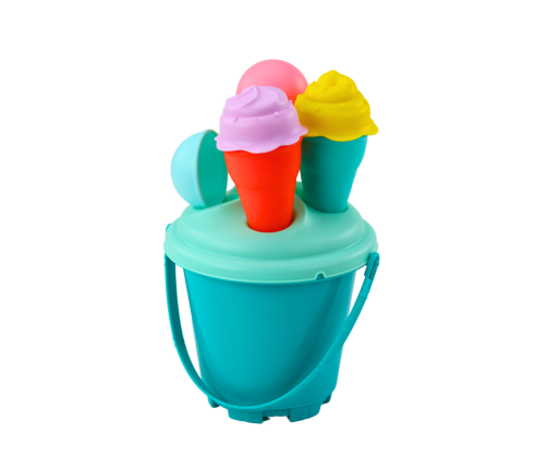 Sand Ice Bucket Set with Spatula Blue 6 pcs.