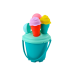 Sand Ice Bucket Set with Spatula Blue 6 pcs.