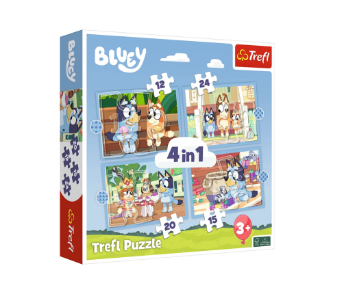 Puzzle 4in1 Bluey and Her World Trefl 34637