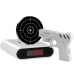 Gun Alarm Clock with Laser Pistol White