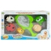 Big Set of Toy Fish For Bathing + Strainer